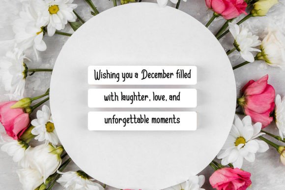 Rainy December Font PNG with transparent background - Preview 4