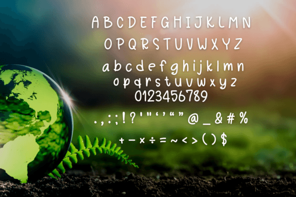Renewable Energy Font PNG with transparent background - Preview 1