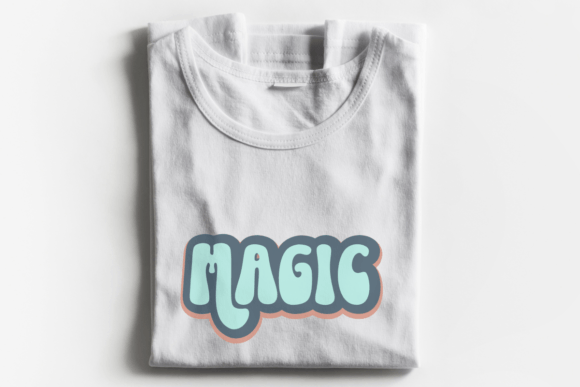 Retro Sunday Font PNG with transparent background - Preview 3