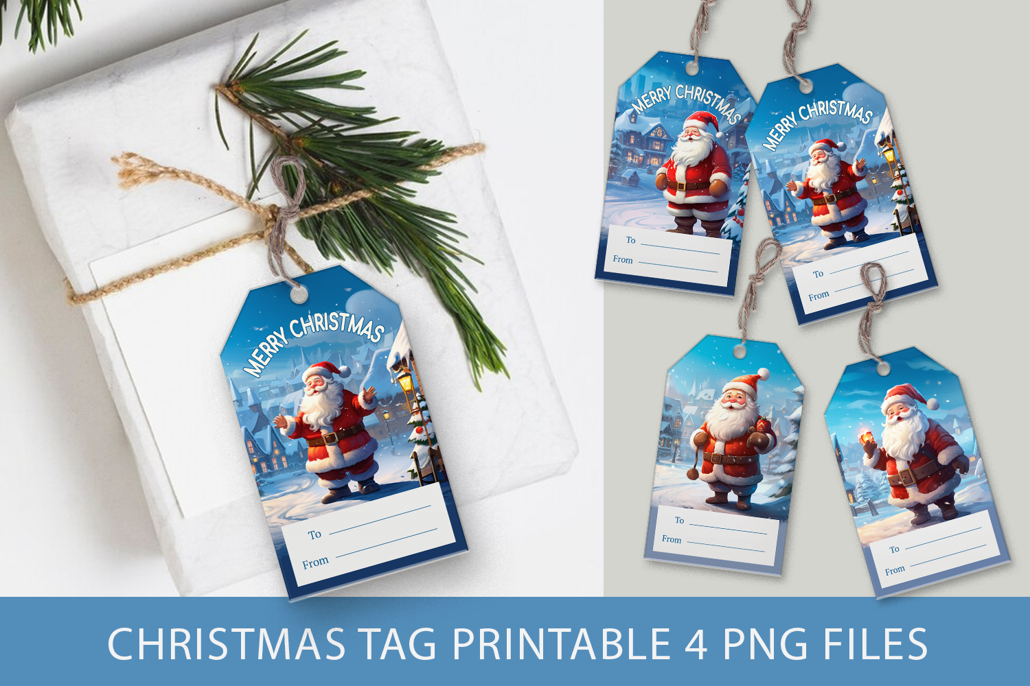 Christmas Tag, Santa Christmas Tag