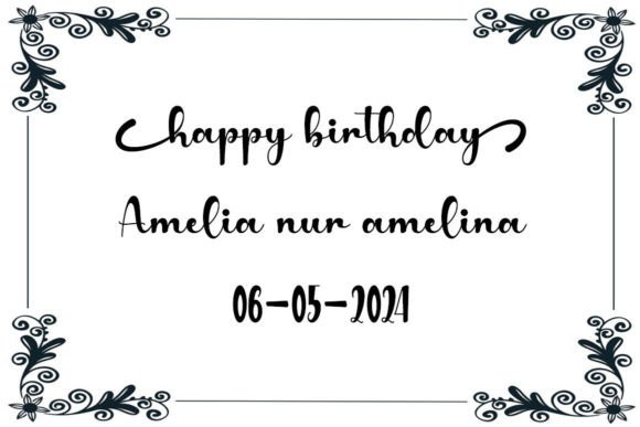 Meilina Font PNG with transparent background - Preview 2