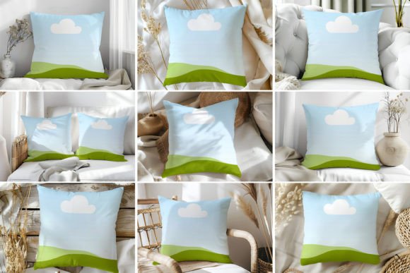 Canva DRAG & DROP Pillow Mockups Bundle