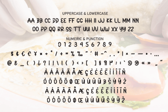 Maker Sandwich Font PNG with transparent background - Preview 6