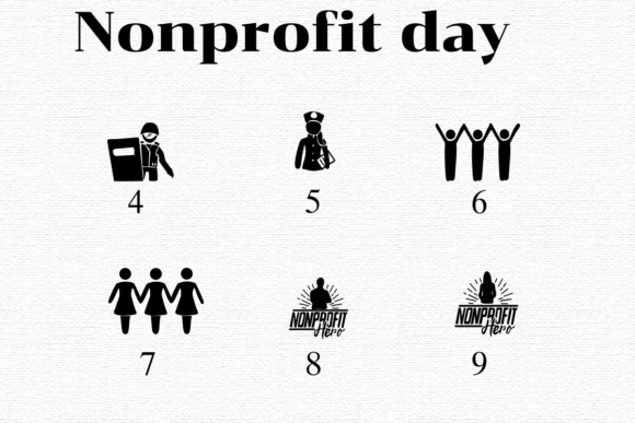 Nonprofit Day Font PNG with transparent background - Preview 3