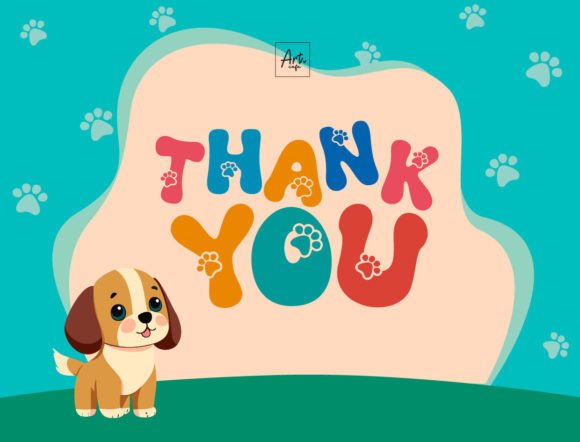 Retro Dog Font PNG with transparent background - Preview 3