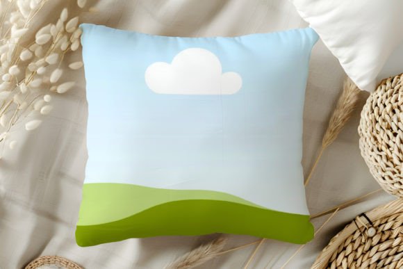 Square Pillow Canva Mockup | Drag & Drop
