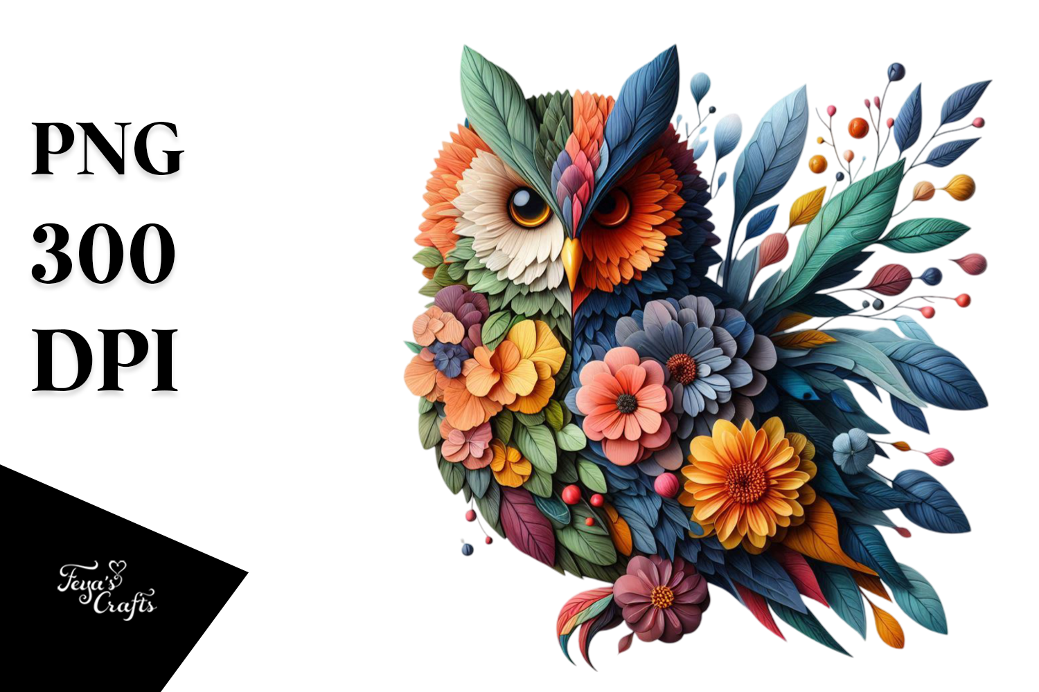 Abstract Vibrant Bird PNG Graphic by Anastasia Feya · Creative Fabrica