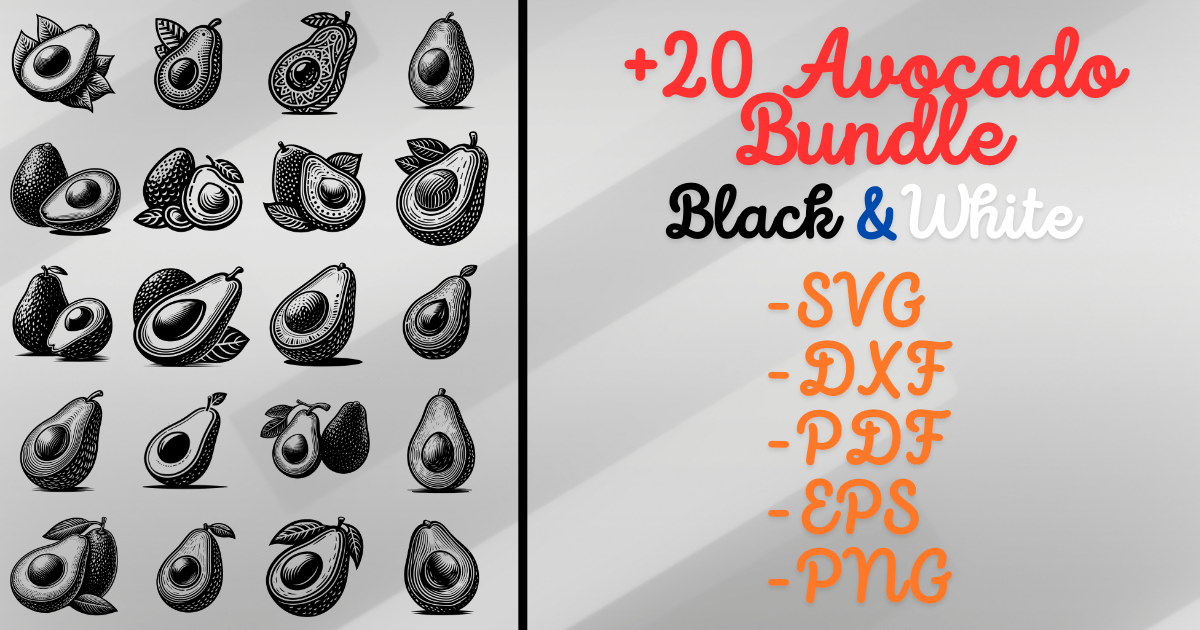 Avocado SVG Bundle Bundle · Creative Fabrica