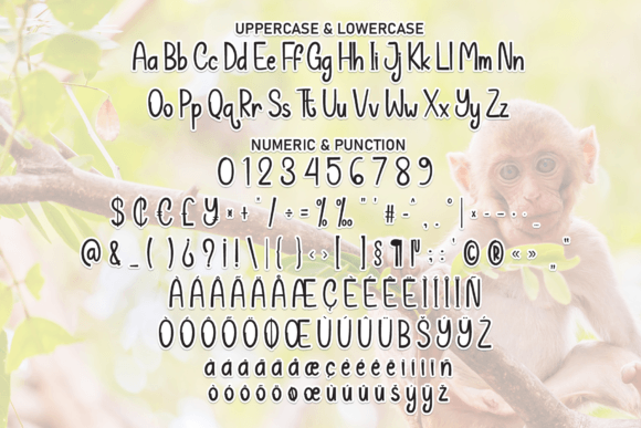 Baby Monkey Font - Preview 6