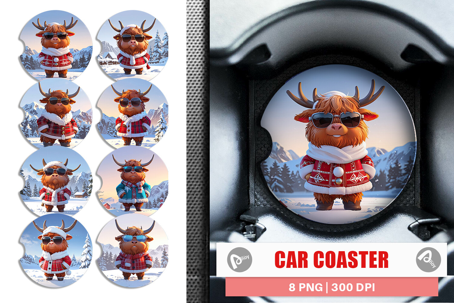 Car Coaster Graphic by Artnoy · Creative Fabrica