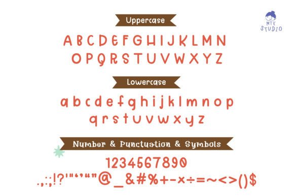 Cocoapeach Font PNG with transparent background - Preview 1