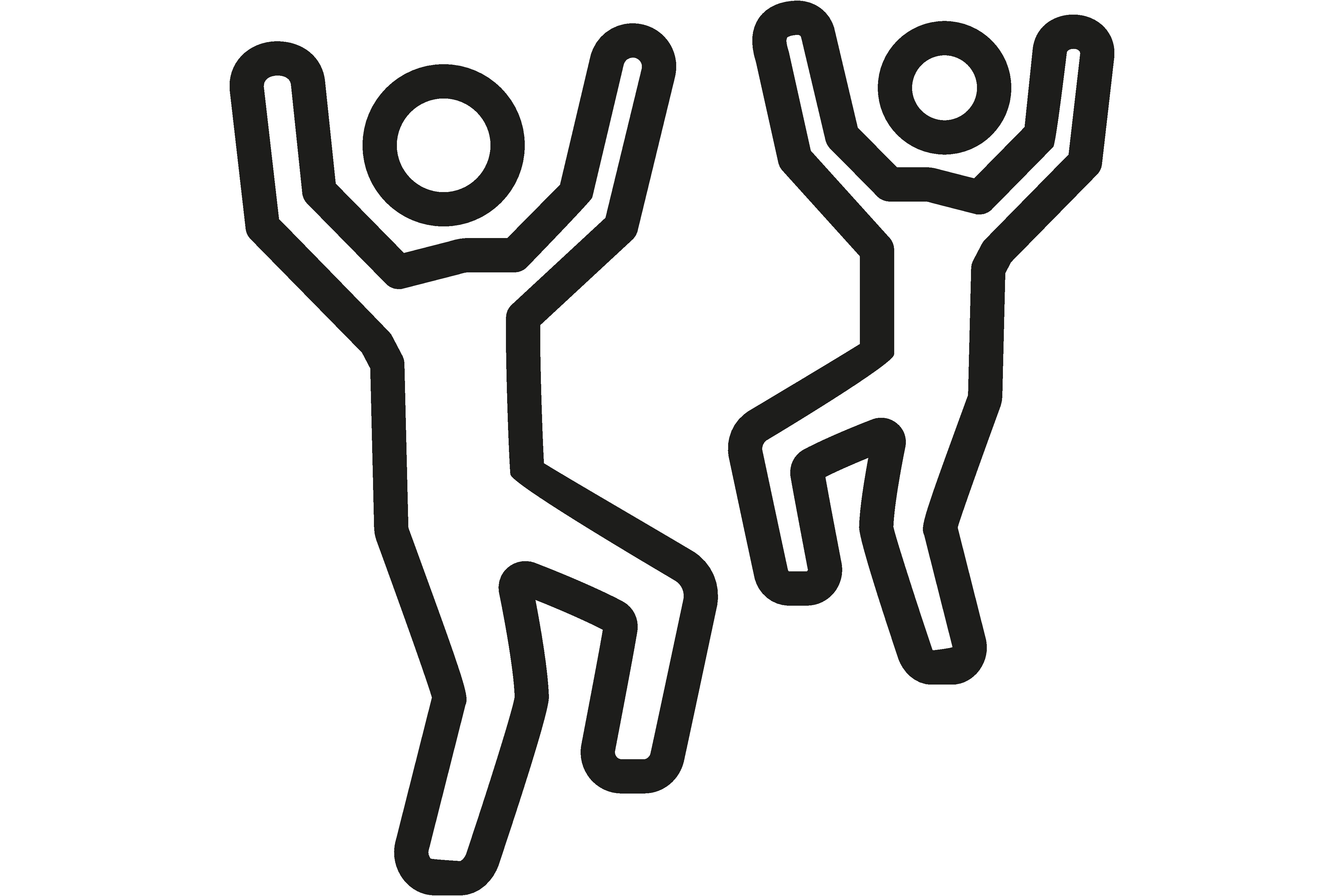 Dancing People Icon. Happiness, Activity