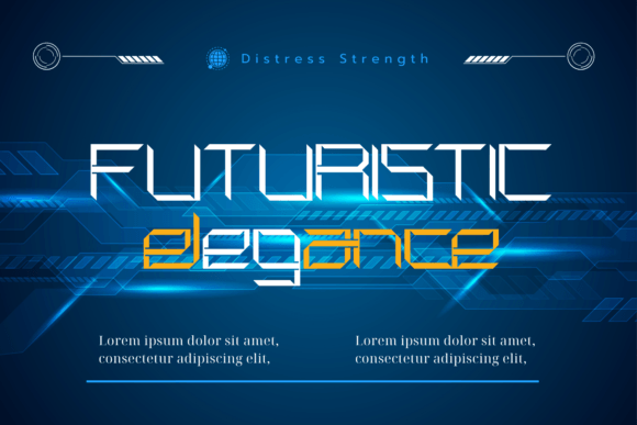 Distress Strength Font PNG with transparent background - Preview 1