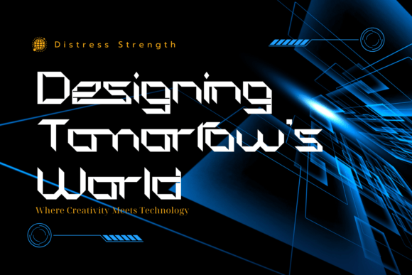 Distress Strength Font PNG with transparent background - Preview 2