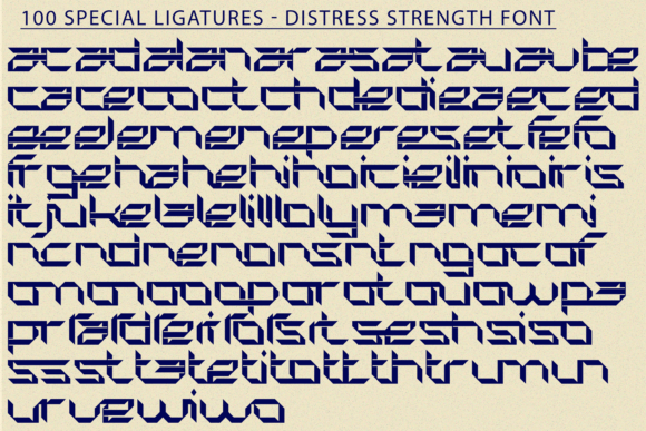 Distress Strength Font PNG with transparent background - Preview 6