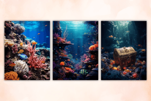 Enchanted Underwater Digital Papers Graphic by altendi · Creative Fabrica