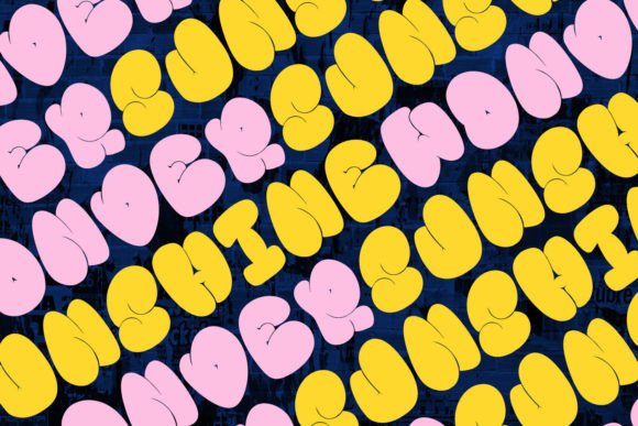 Hippans Font PNG with transparent background - Preview 1