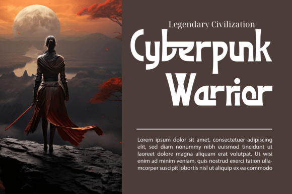 Legendary Civilization Font font preview - 1