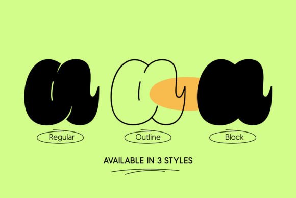 Mango Chunks Font PNG with transparent background - Preview 4