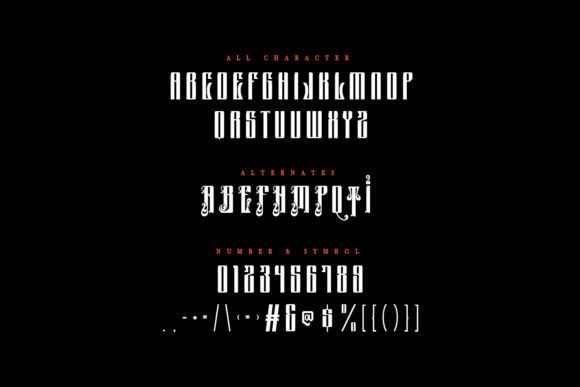 Murvhiz Font PNG with transparent background - Preview 6