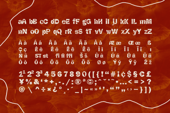 Numaposa Font PNG with transparent background - Preview 1