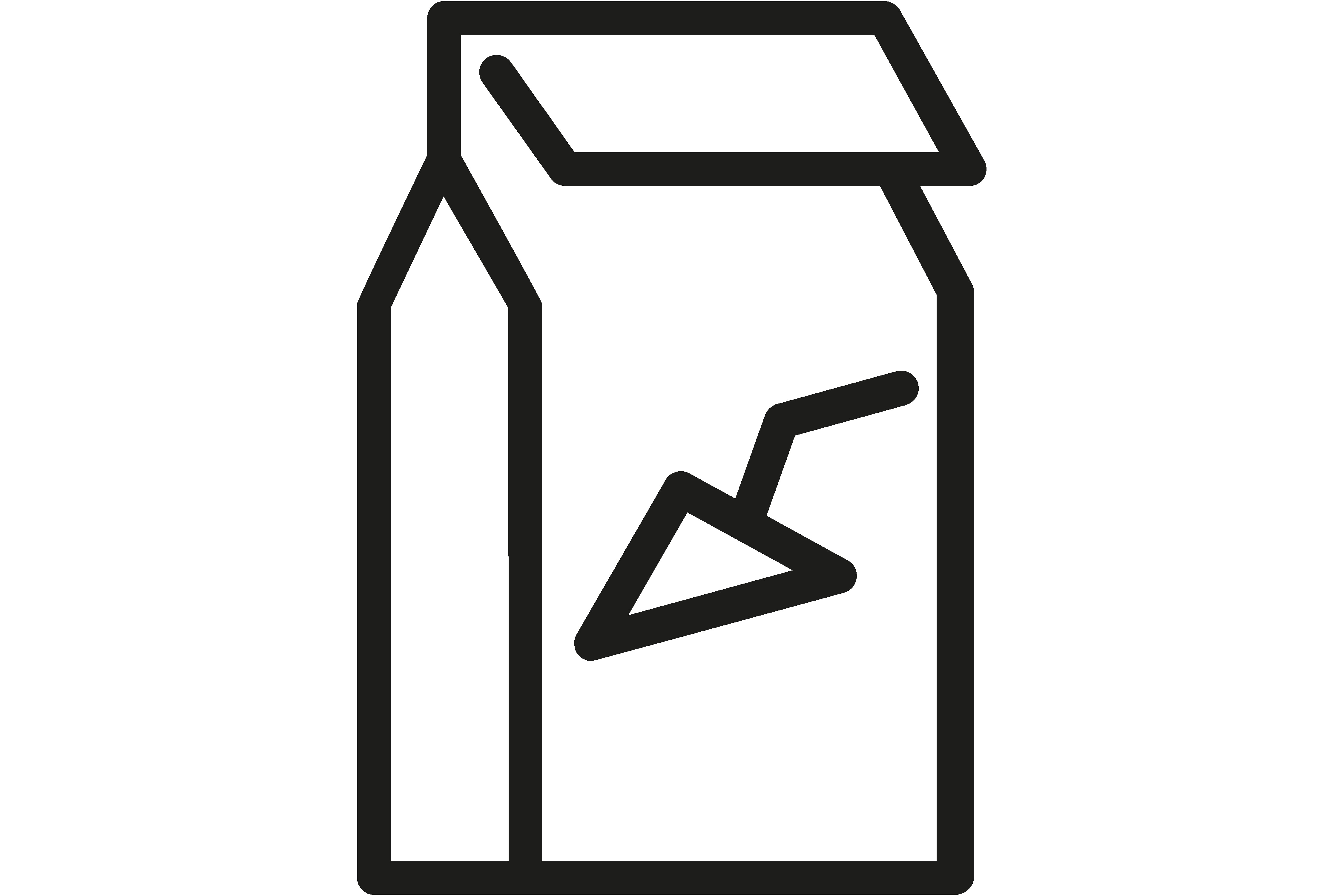 Package with Wall Putty Line Icon. Renov Graphic by pch.vector ...