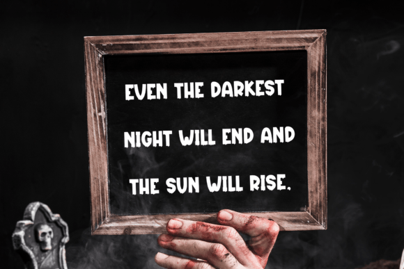 Scary Stories Font PNG with transparent background - Preview 2
