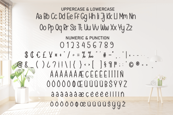 Simple Home Font PNG with transparent background - Preview 6