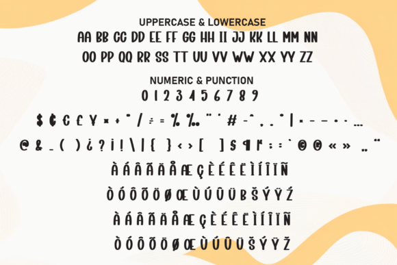 Simple Orange Font PNG with transparent background - Preview 6