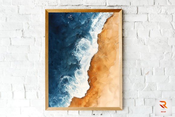 Top View Beautiful Beach Wall Art