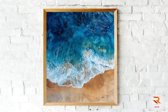Top View Beautiful Beach Wall Art