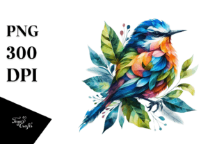 Vibrant Bird with Flowers PNG Graphic by Anastasia Feya · Creative Fabrica