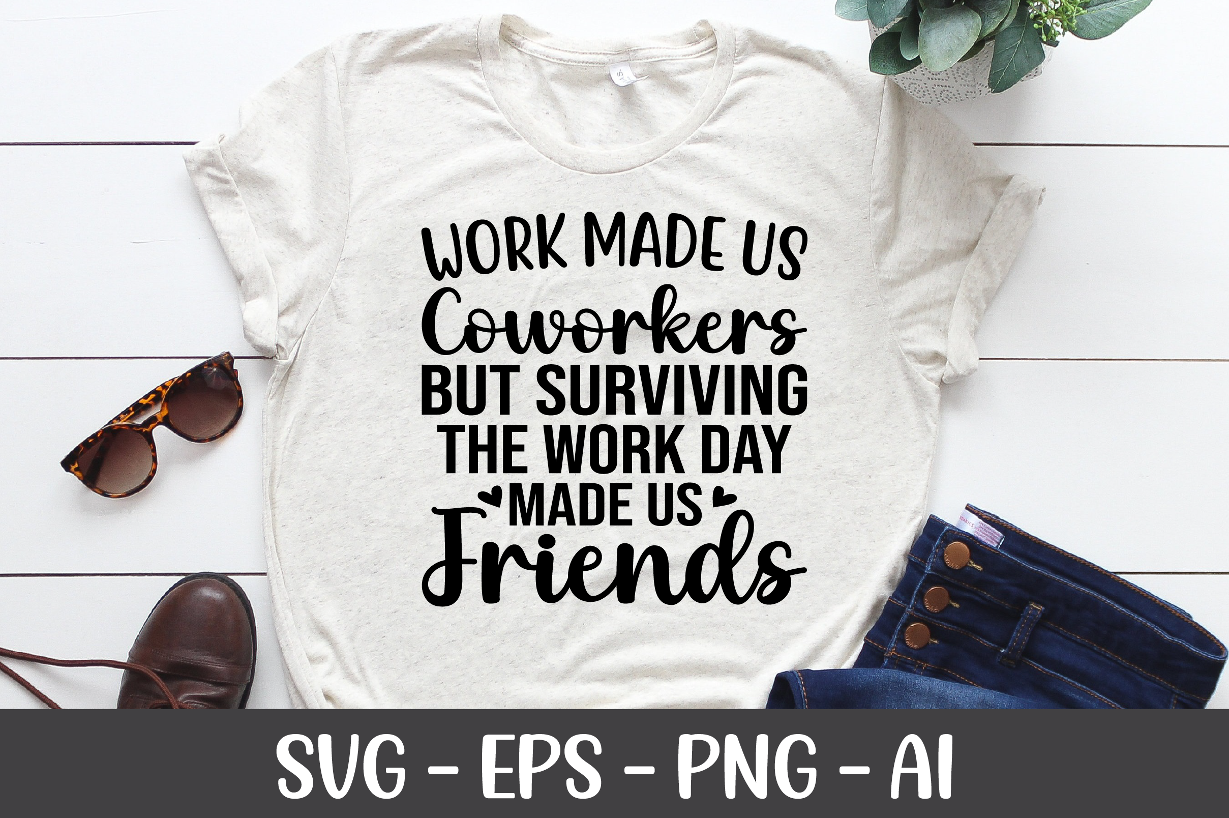 Work Made Us Coworkers SVG Graphic by IsmamCrafts · Creative Fabrica