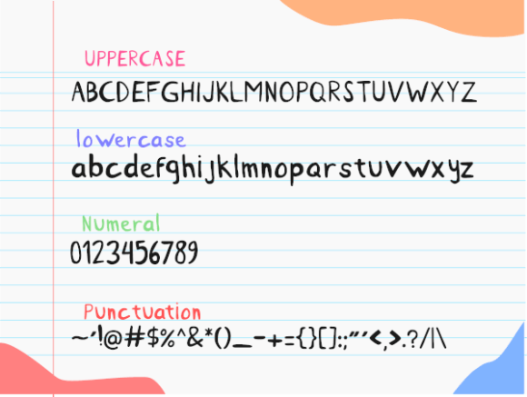 Punya Font PNG with transparent background - Preview 1