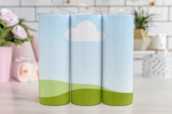 20oz Skinny Tumbler Mockup | Drag & Drop