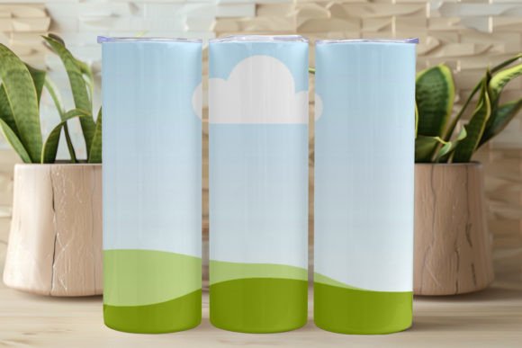 20oz Skinny Tumbler Mockup for Canva