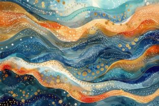 Abstract Waves Art Graphic by Sun Sublimation · Creative Fabrica