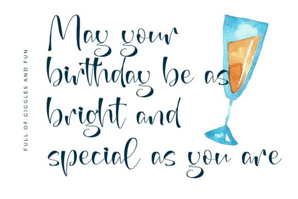 Annets Birthday Font - Preview 4