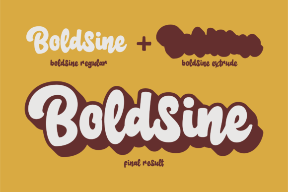 Boldsine Font - Preview 2