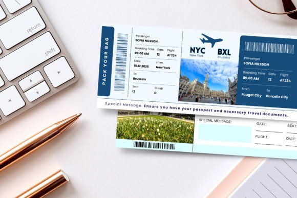 Brussels Trip Surprise Gift Ticket