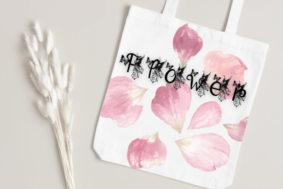 Butterfly Flowers Font - Preview 6
