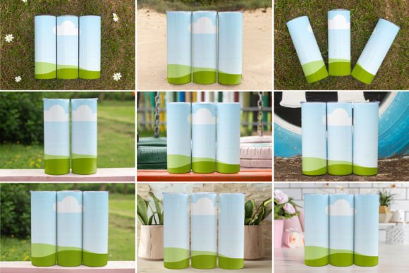 Canva 20oz Skinny Tumbler Mockups Bundle