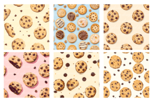 Cookie Seamless Pattern Digital Paper Graphic by Gloria Designed It ...