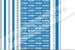 Detroit Football Paper Patterns Graphic by Designs With Sass · Creative ...