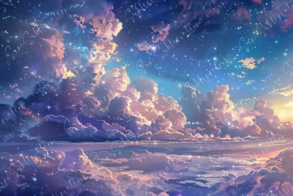 Dreamy Sunset Sky Graphic by Sun Sublimation · Creative Fabrica