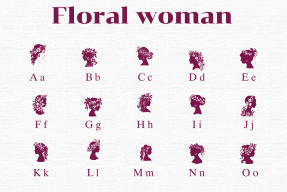 Floral Women Font font preview - 1
