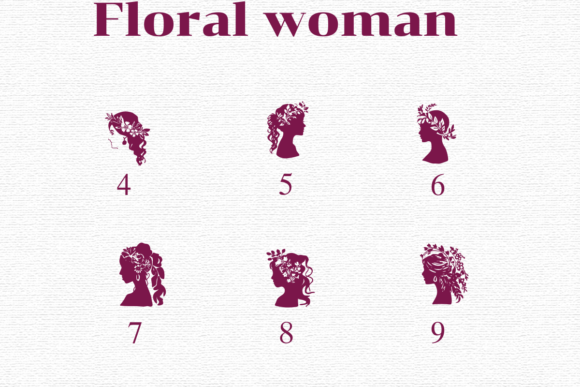 Floral Women Font font preview - 3