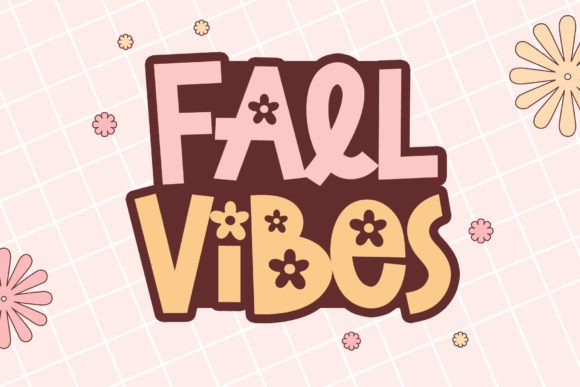 Flower Blossom Font - Preview 1