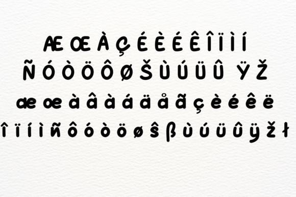 Happy Mood Font PNG with transparent background - Preview 4