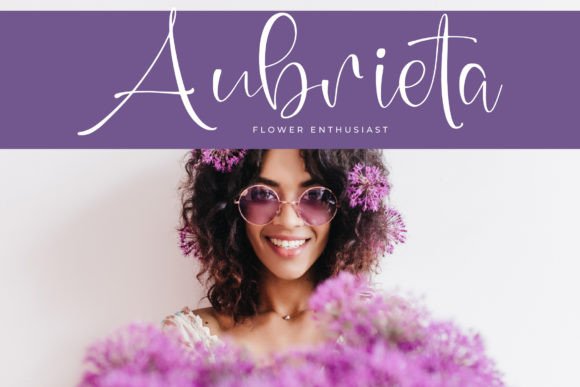 Kavender Aquilegia Font PNG with transparent background - Preview 2
